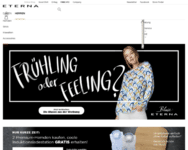 Webseite von ETERNA zum ETERNA Gutschein einlösen