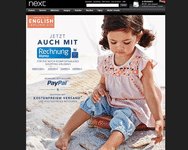 Webseite von Next zum Next Gutschein einlösen